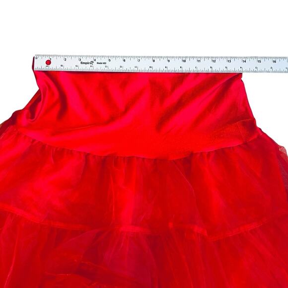 Grace Karin Women’s XL NWT Red Petticoat Crinoline Tutu Underskirt Tea Length - Picture 11 of 12